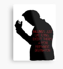 Falling is like Flying Metal Print