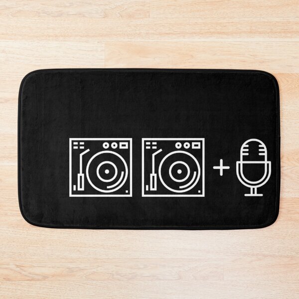 Item preview, Two Turntables + a Microphone, 90's Music, Gift for DJ, Gift for Musician, Vinyl Records, Retro Sound Equipment, Funny Music Shirt designed and sold by LoveAudra.