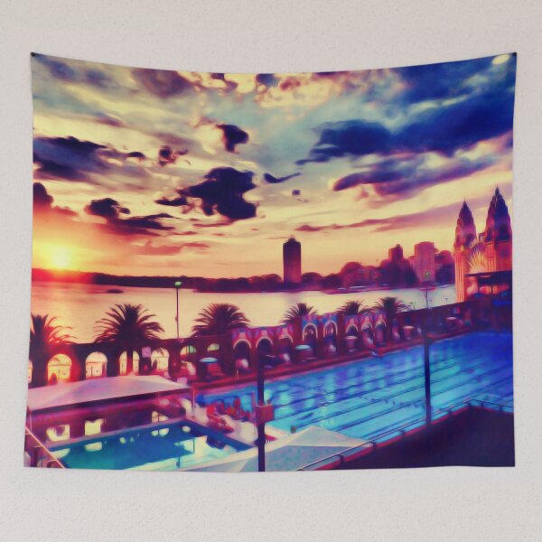 Item preview, Olympic Pool Sunset designed and sold by ShotsOfLove.