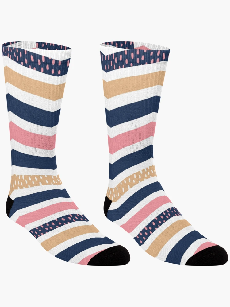 Thumbnail 3 of 5, Socks, Line Pattern designed and sold by PickCreation.