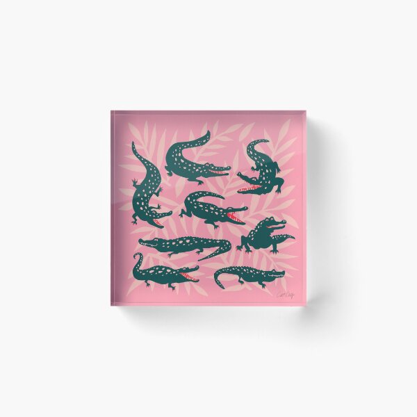 Item preview, Alligator Collection – Pink & Teal designed and sold by Cat Coquillette.