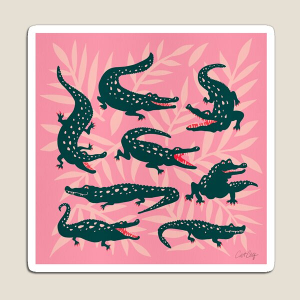 Item preview, Alligator Collection – Pink & Teal designed and sold by Cat Coquillette.
