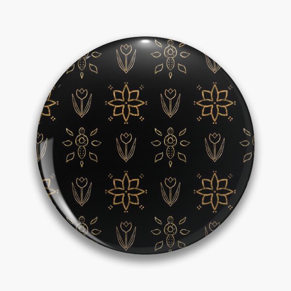 Item preview, Gold Foil Spiritual Floral Geometric Pattern designed and sold by Andreea Dumez.