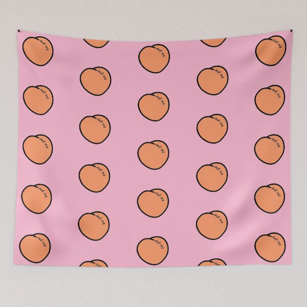 Item preview, Eat Me Cursive Peach designed and sold by tinyteacups.