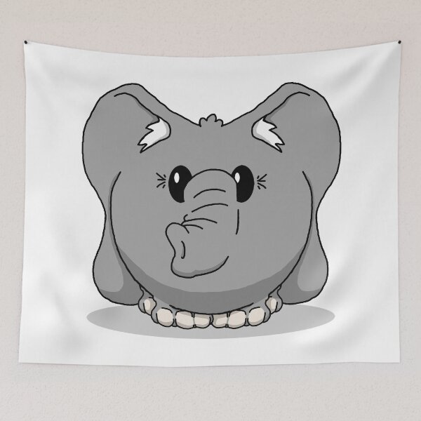 Item preview, Cute n Fluffy - Elephant designed and sold by Katrina Montgomery.