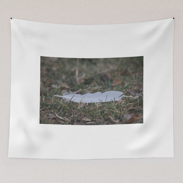Item preview, White feather on grass designed and sold by Emma  Amies.