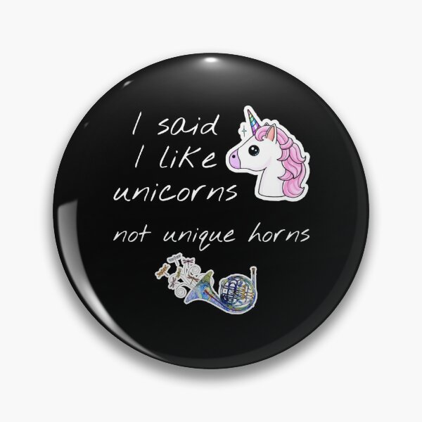 Item preview, I Like Unicorns Not Unique Horns - by Boo-da-chay designed and sold by Boo-da-chay.