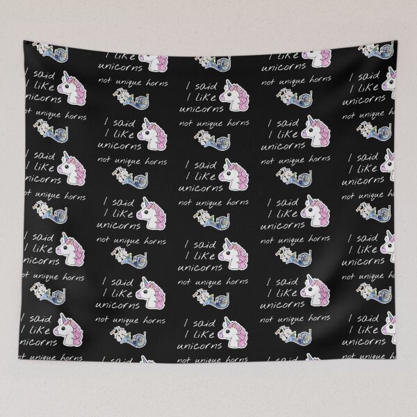 Item preview, I Like Unicorns Not Unique Horns - by Boo-da-chay designed and sold by Boo-da-chay.