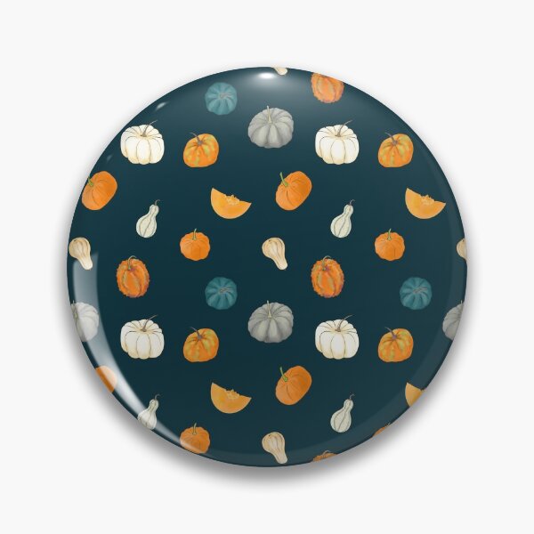 Item preview, Halloween Pumpkins and Gourds - dark teal palette designed and sold by Andreea Dumez.