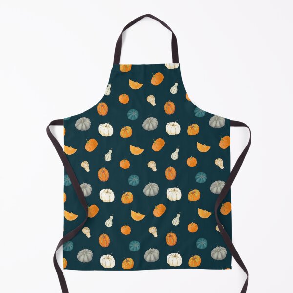 Item preview, Halloween Pumpkins and Gourds - dark teal palette designed and sold by Andreea Dumez.