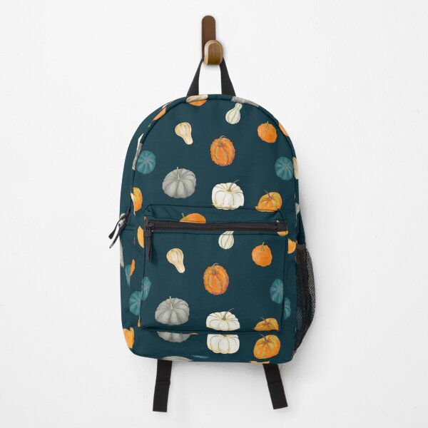 Item preview, Halloween Pumpkins and Gourds - dark teal palette designed and sold by Andreea Dumez.