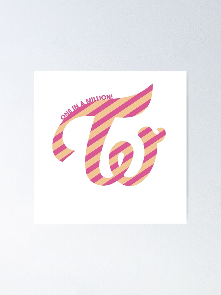 Twice One In A Million Logo Poster By Blinkgirlie Redbubble