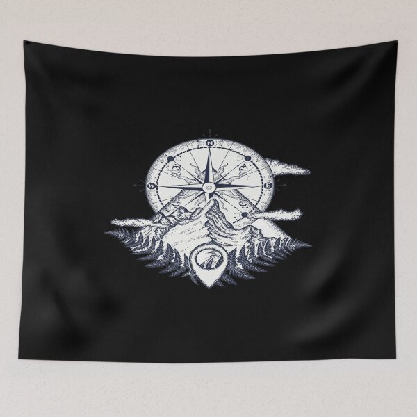 Item preview, Funny Compass Hiking Camping Lovers T-shirt designed and sold by DiamondStore1.