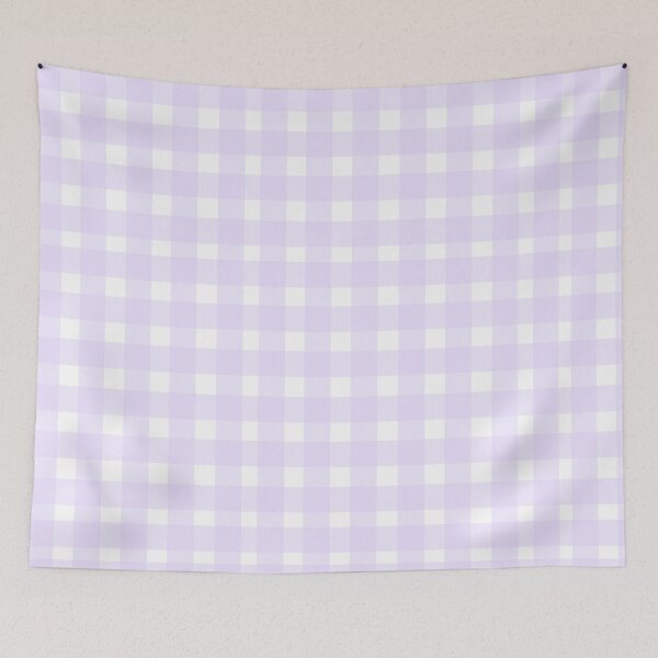 Item preview, Aesthetic Pastel Purple Gingham designed and sold by STAR10008.
