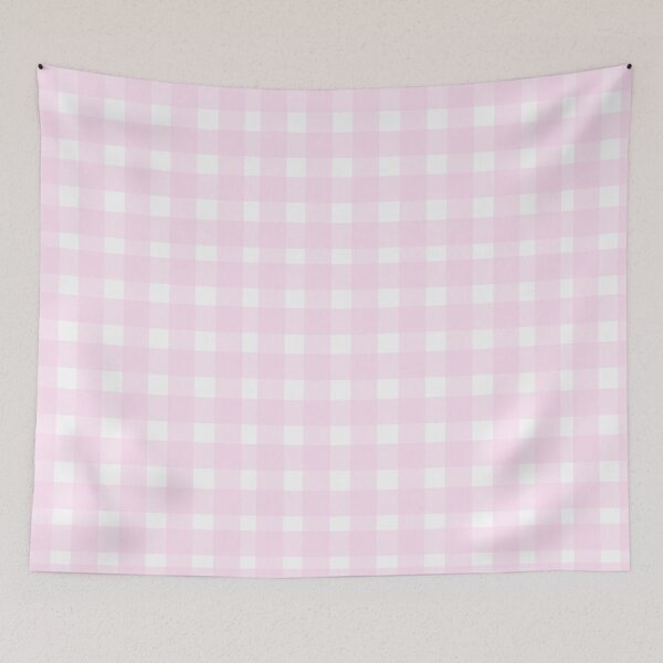 Item preview, Aesthetic Pastel Pink Gingham designed and sold by STAR10008.