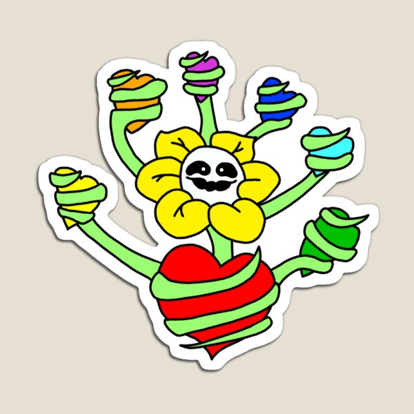 Undertale - Flowey good and evil - Undertale - Magnet