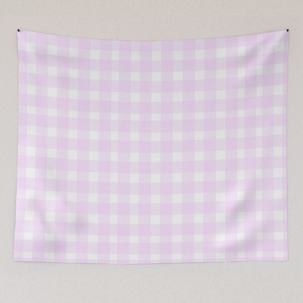 Item preview, Aesthetic Pastel Magenta Gingham designed and sold by STAR10008.