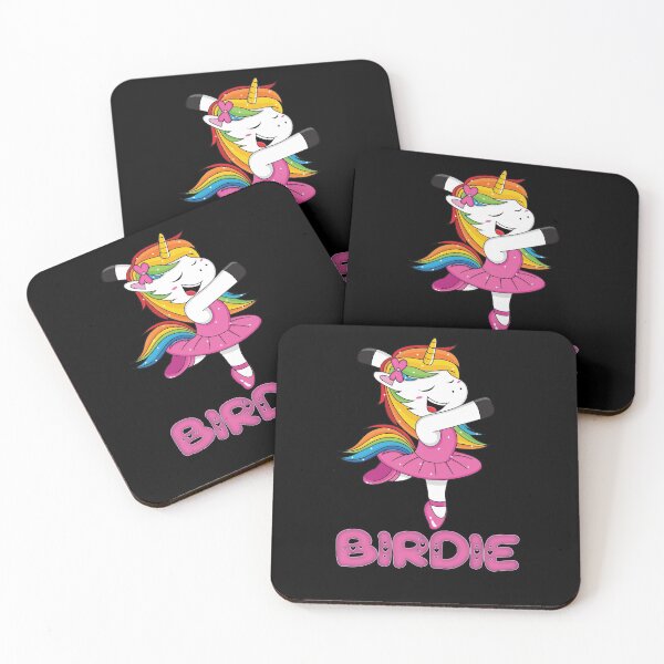 Item preview, Birdie Pink  Birdie The Dancing Unicorn - Special Personalised Gift For Birdie designed and sold by MariaLeona.