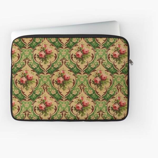 Vintage Victorian Roses Wallpaper Laptop Sleeve