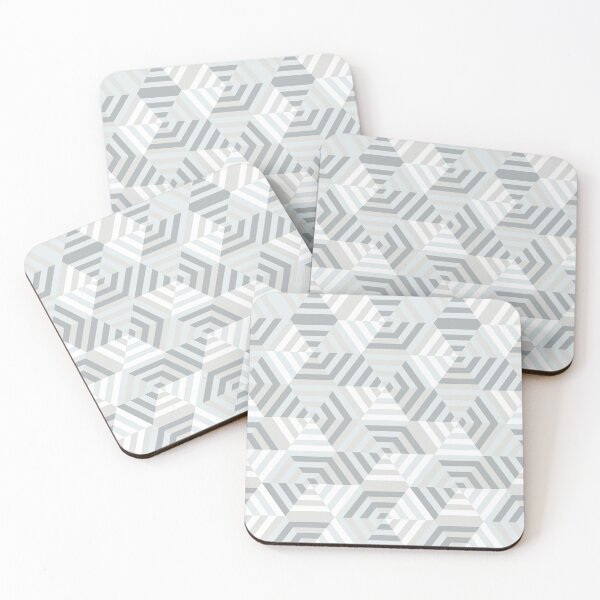 Item preview, Retro Gray Hexagons designed and sold by Carolina Diaz.