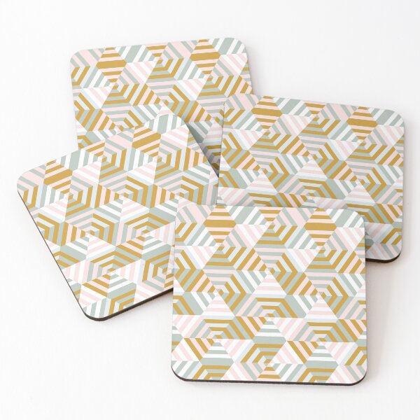Item preview, Retro Pastel Hexagons designed and sold by Carolina Diaz.