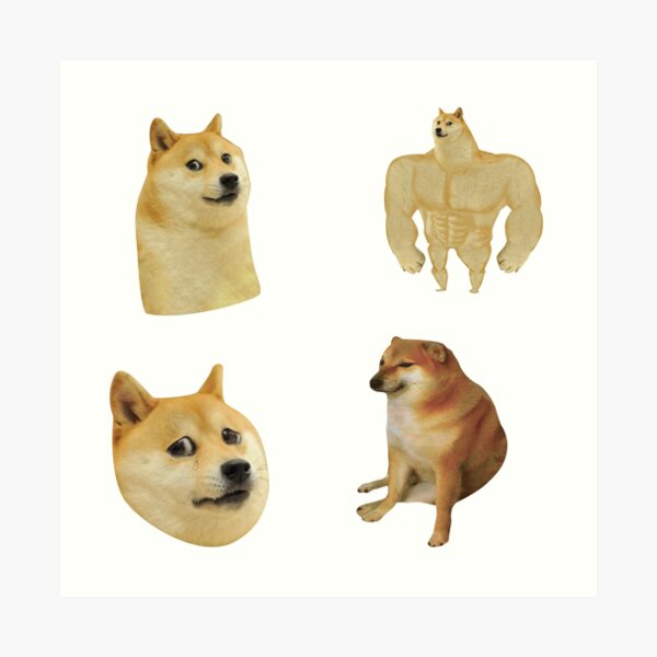 Doge Art Prints Redbubble - classy doge roblox