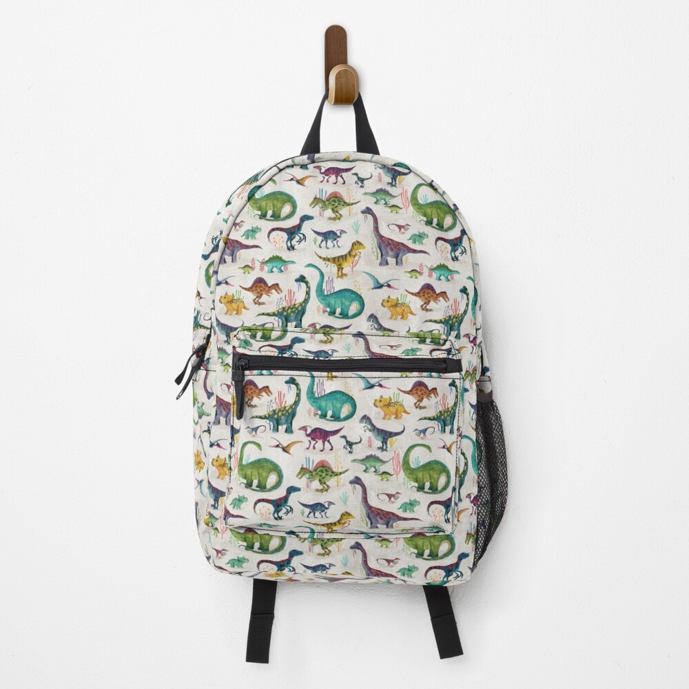 "Bright Dinosaurs" Backpack for Sale by katherineq Redbubble