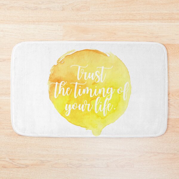 Item preview, Trust The Timing Of Your Life - Yellow Watercolor designed and sold by KarolinaPaz.
