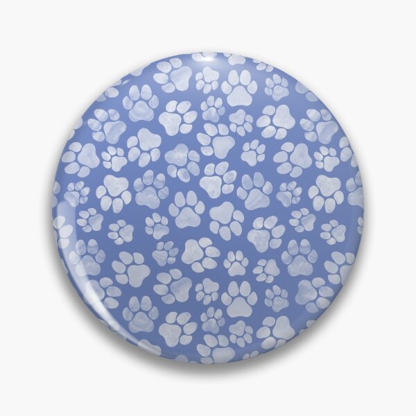 Item preview, Sky Blue Paw Print Pattern designed and sold by dragonstarart.