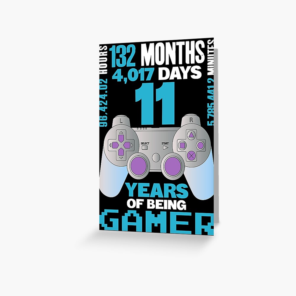 11 ans Anniversaire Garçon Fille Gamer Cadeau' Autocollant