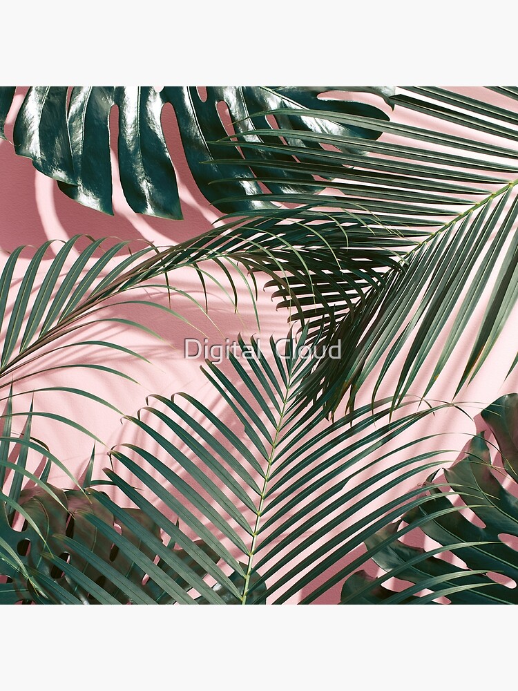 Pink tropical leaves by nth4ka
