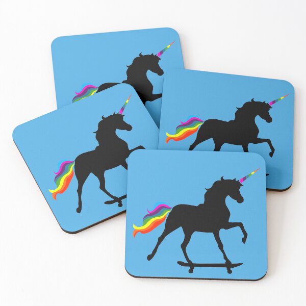 Item preview, Skater unicorn designed and sold by Thelobov.