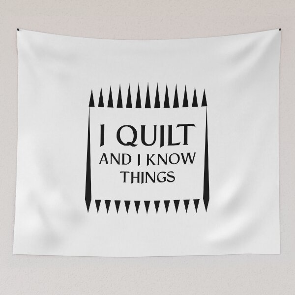 Item preview, I Quilt And I Know Things Funny Quilter Maker Gift Idea product designed and sold by nikkidawn74.