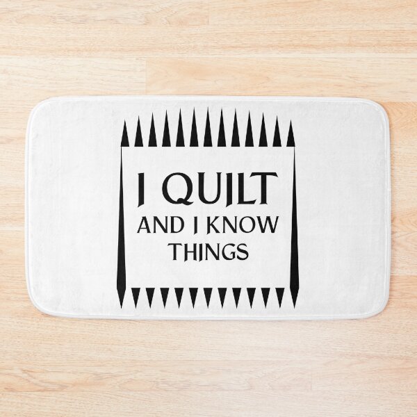 Item preview, I Quilt And I Know Things Funny Quilter Maker Gift Idea product designed and sold by nikkidawn74.