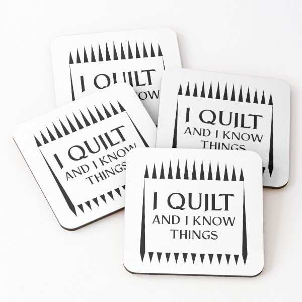 Item preview, I Quilt And I Know Things Funny Quilter Maker Gift Idea product designed and sold by nikkidawn74.