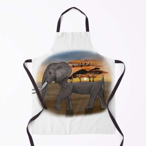 Item preview, African Elephant Sunset Silhouette designed and sold by Zurickdesigns.