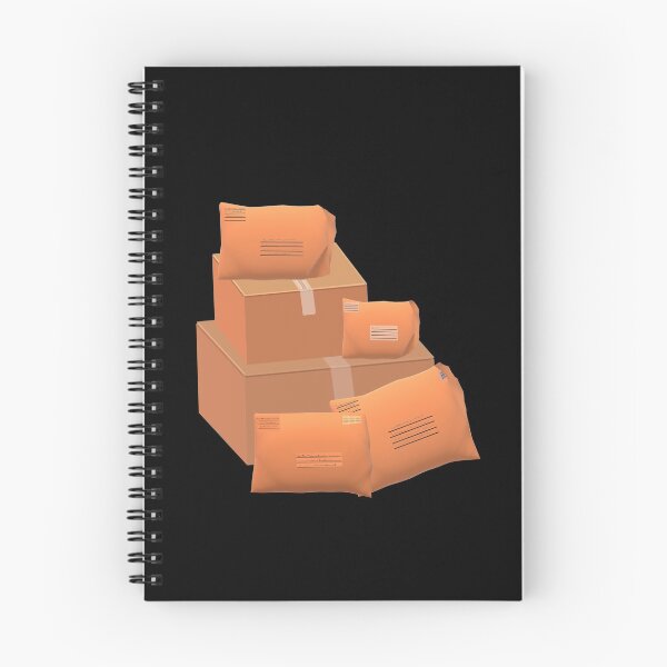 Item preview, Happy Snail Mail Packages (Black Background) designed and sold by ArtByLM.