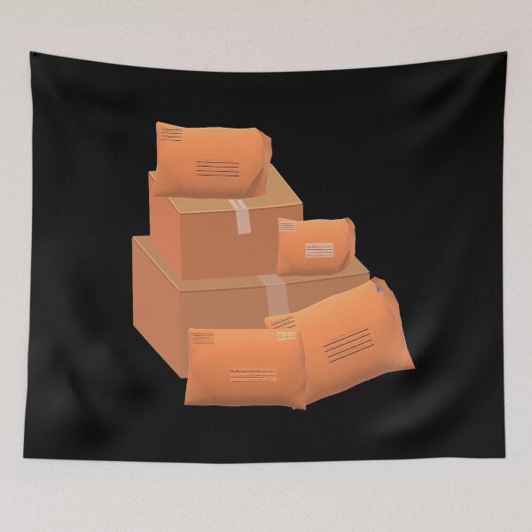 Item preview, Happy Snail Mail Packages (Black Background) designed and sold by ArtByLM.