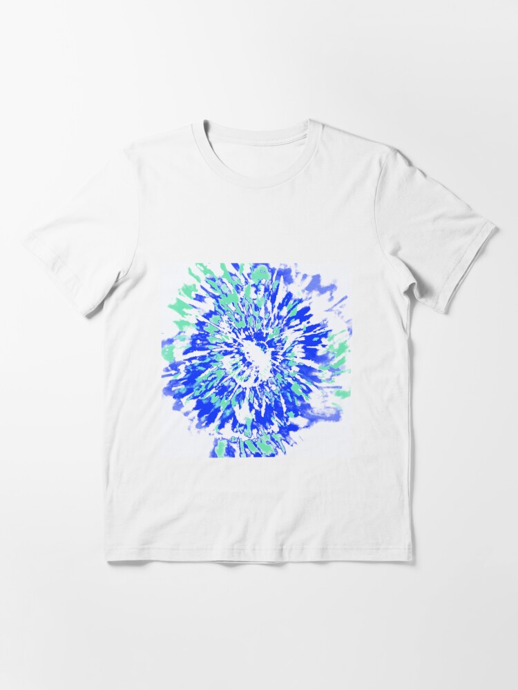 Blue and White Tie Dye Unisex Essential T-Shirt