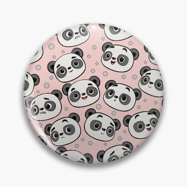 Item preview, Kawaii Panda Illustration Expressions Pattern  designed and sold by basselelkadi.
