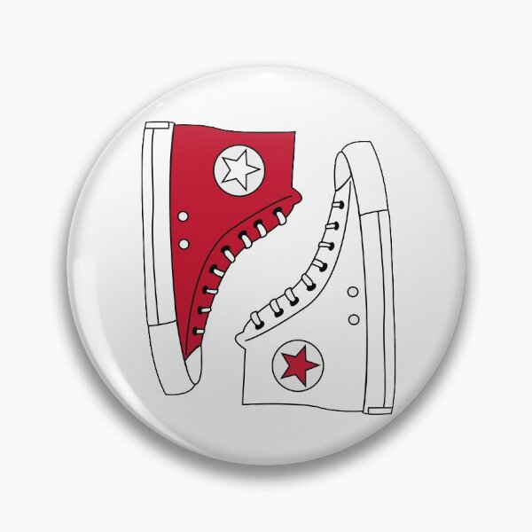 Item preview, Red & White Sneakers Sticker designed and sold by lennyandlee.