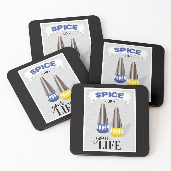 Item preview, Cathrineholm Kitchen Art - Spice Quote in Blue and Yellow designed and sold by Elsy's Art.