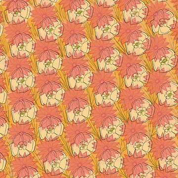 Artwork thumbnail, Retro Floral 1 by sofriedart