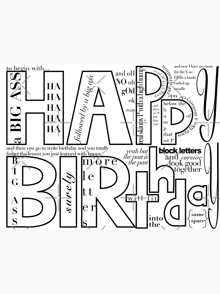 john mulaney happy birthday sign Greeting Card