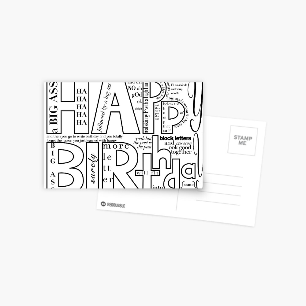 john mulaney happy birthday sign Greeting Card