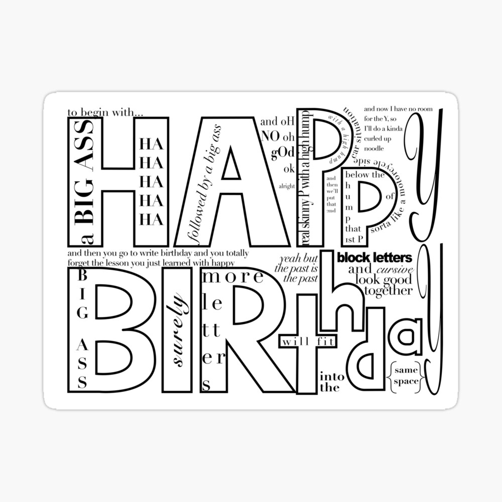 john mulaney happy birthday sign Greeting Card