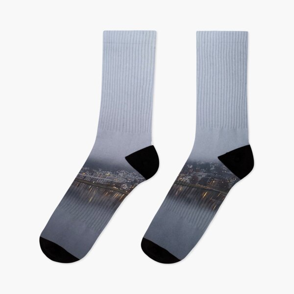 Item preview, Norwegian City emerging within the fog designed and sold by SanJo2000.