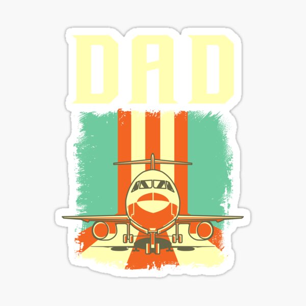 Item preview, Retro Airplane Pilot Dad Plane Aviation Father designed and sold by perfectpresents.