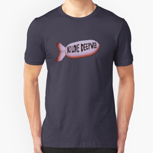 DEATH GRIPS TEE - 'NOLOVEDEEPWEB' MISSILE Slim Fit T-Shirt