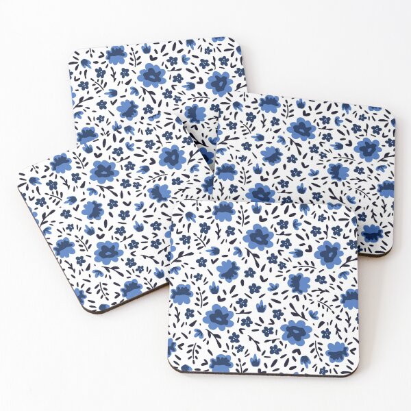 Item preview, Blue Flower Pattern designed and sold by slmarcotte000.